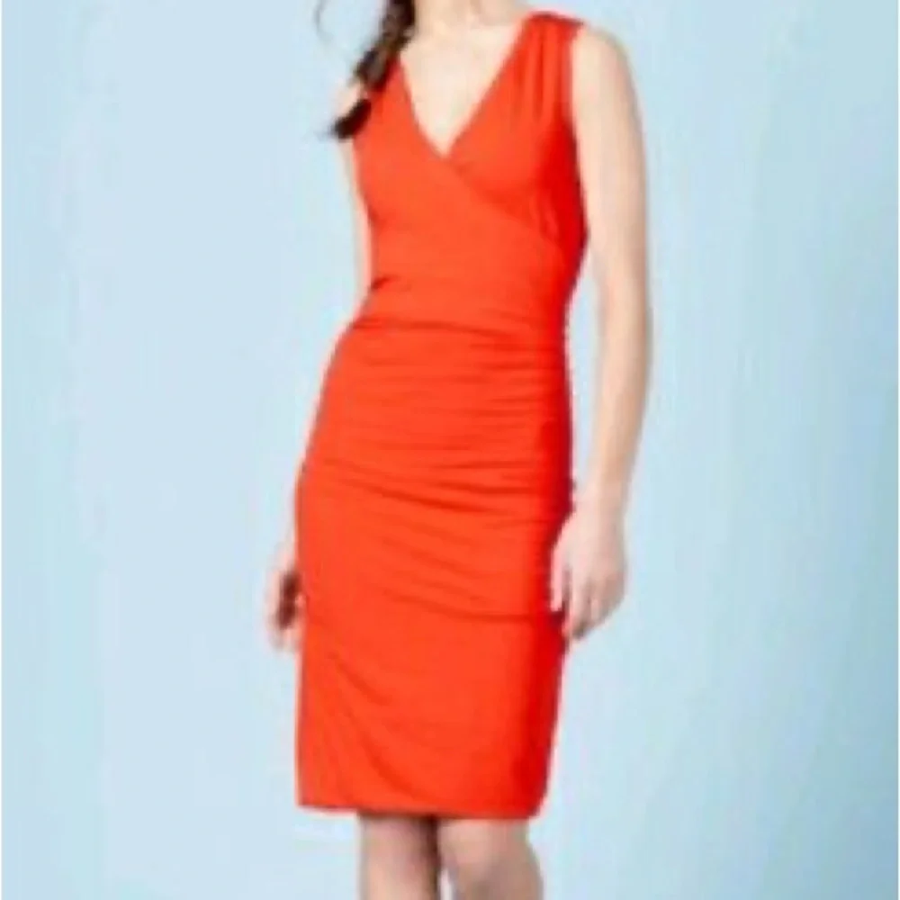 Boden Crossover Ruched Dress - Picture 2 of 11